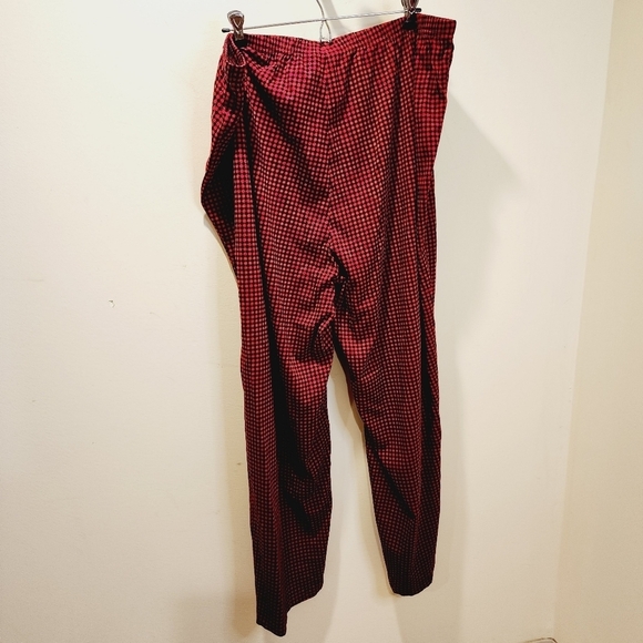Charter Club intimates women's red  plaid plus size pajama pants 2X - Picture 6 of 8